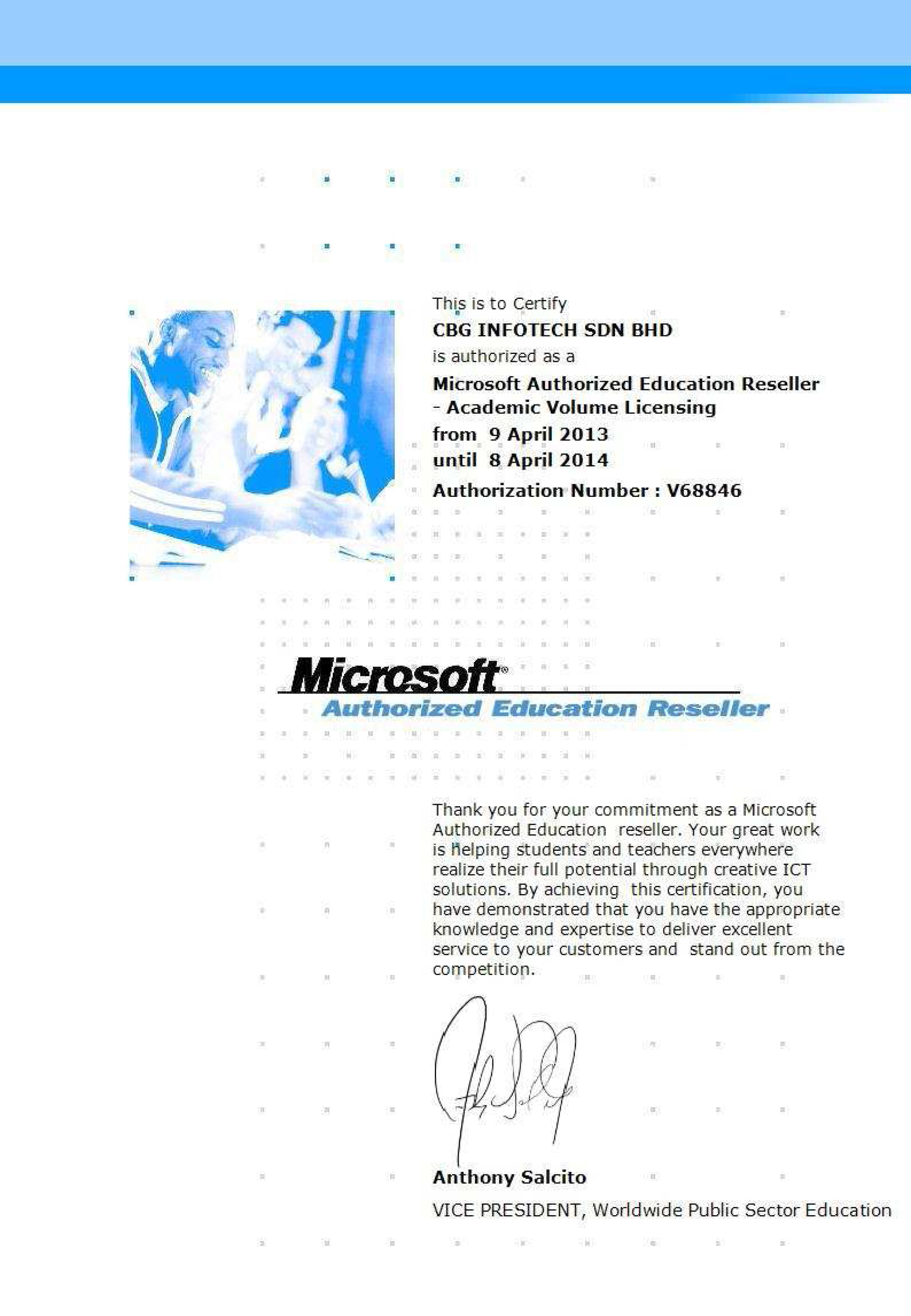 Microsoft Authorized Education Reseller