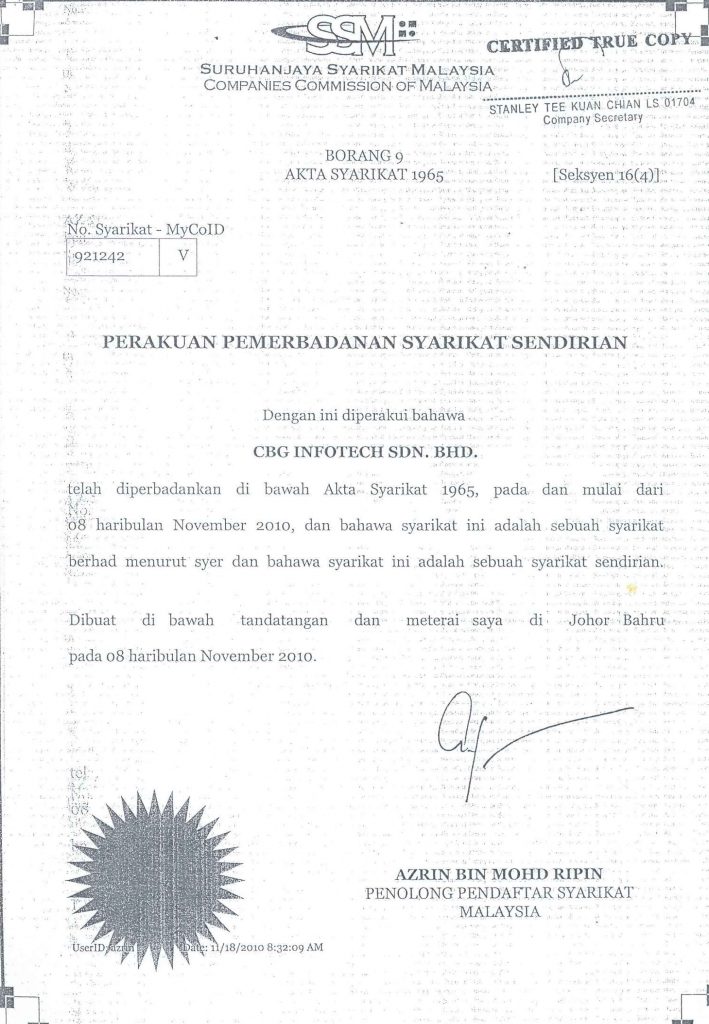 Our Company - CBG Infotech